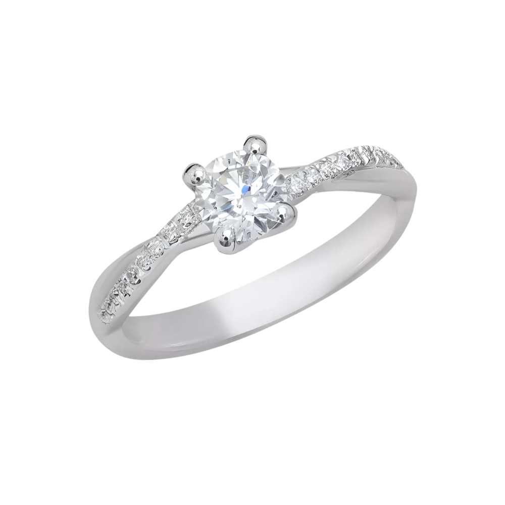 Žiedas su DEIMANTAIS ⟢