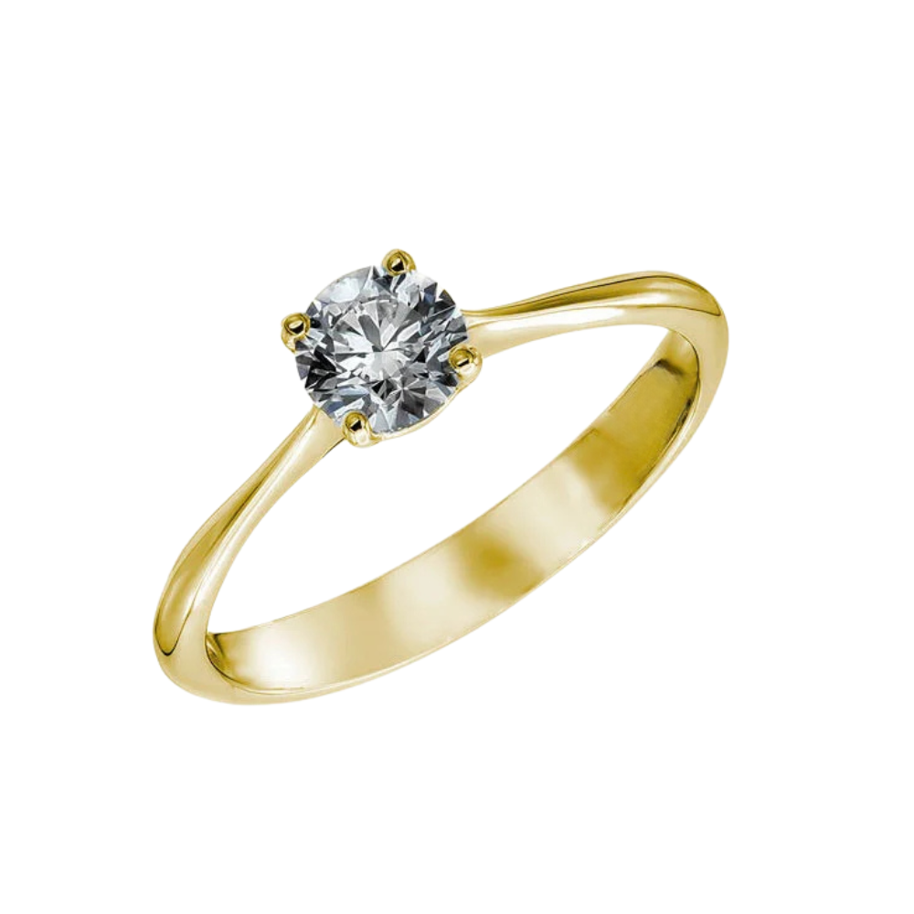 Žiedas su DEIMANTU ⟢