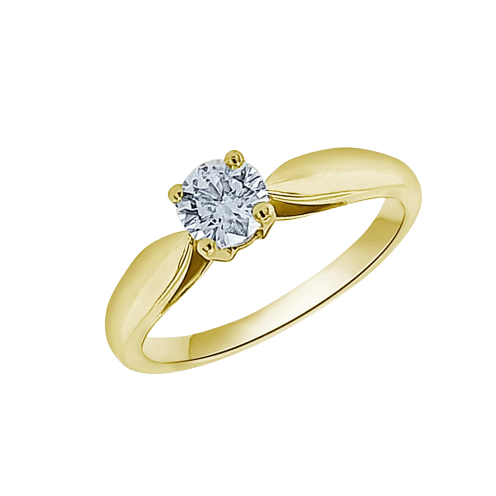 Žiedas su DEIMANTU ⟢