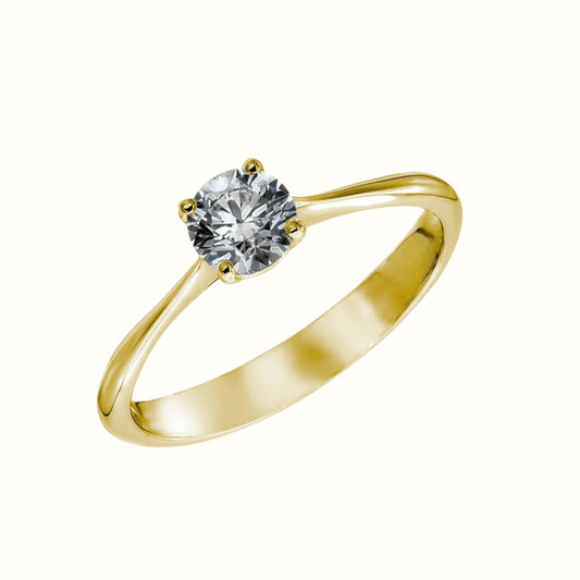 Žiedas su DEIMANTU ⟢